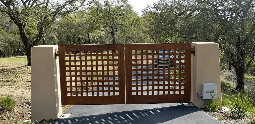 Driveway gate installation for a residential property in Baltimore, MD