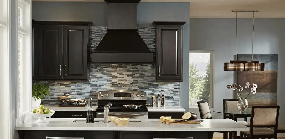 Kitchen cabinet painting and refinishing in a modern kitchen in Baltimore, MD